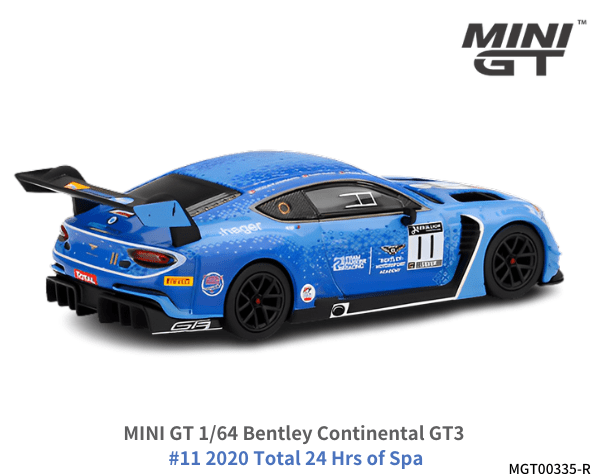 ベントレー ベントレーミニカー 京商 kyosho GT3 ベントレーGT3 1/64スケール MINI GT「ベントレー・コンチネンタルGT3 #11 2020