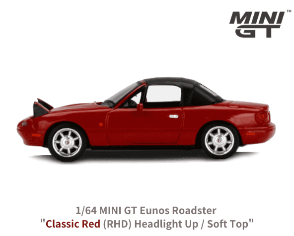 1/64スケール MINI GT「ユーノス・ロードスター 1/64スケール MINI GT「ユーノス・ロードスター