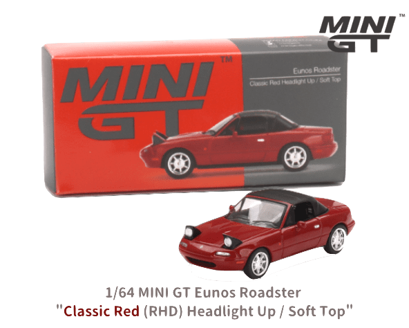 1/64スケール MINI GT「ユーノス・ロードスター 1/64スケール MINI GT「ユーノス・ロードスター