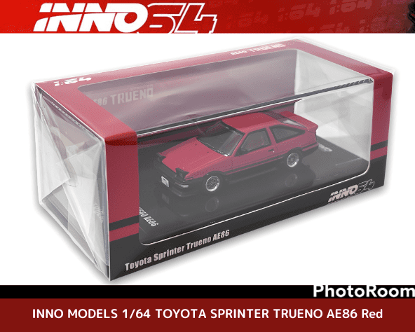 INNO64 1/64スケール「トヨタ・スプリンタートレノAE86」(レッド)ミニカー｜【スターホビーミニカーストア】ミニカー と自動車の雑貨・グッズの総合通販サイト