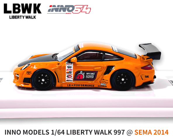 1/64スケール INNO Models「997 LIBERTY WALK」(SEMA 2014)ミニカー