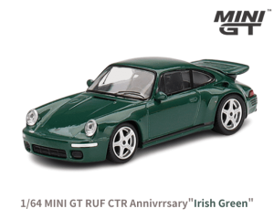 1/64スケール MINI GT「RUF CTR アニバーサリー」(アイリッシュグリーン)ミニカー