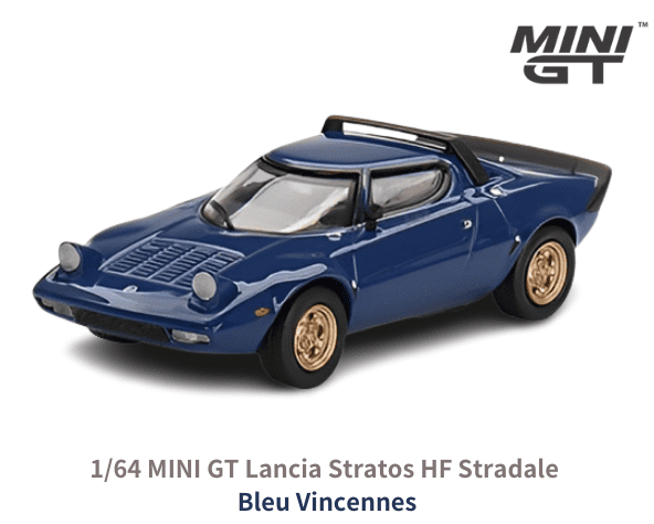 1/64スケール MINI GT「ランチア・ストラトス HFストラダーレ」(Bleu 