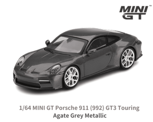 1/64 MINI GT֥ݥ륷911 (992) GT3ġ󥰡(Agate Grey Metallic)ߥ˥