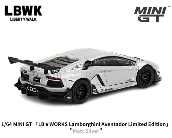 1/64スケール MINI GT「LB☆WORKSランボルギーニ・アヴェンタドール 