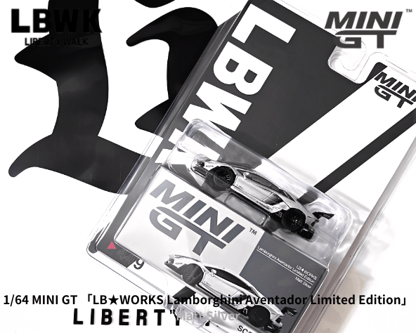 1/64スケール MINI GT「LB☆WORKSランボルギーニ・アヴェン 1/64スケール MINI GT「LB☆WORKSランボルギーニ・アヴェン