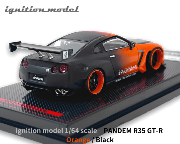 Ignition Model 1/64スケール「PANDEM R35 GT-R」(オレンジ/ブラック