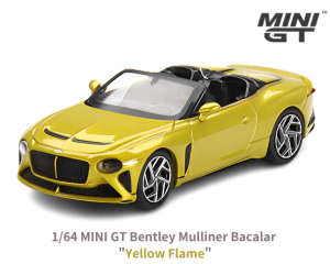 1/64スケール MINI GT「ベントレー・マリナーバカラル」(イエローフレイム)ミニカー