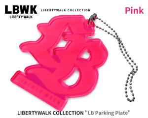 Liberty Walk「LBパーキングプレート(ピンク)」