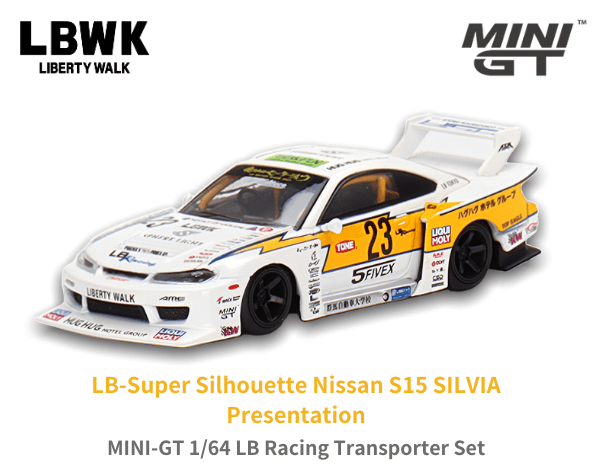 1/64スケール MINI GT「LB Racing レーシングトランスポーターセット