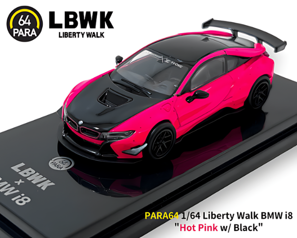 1/64スケール PARA64「Liberty Walk BMW i8」(ホットピンク/ブラック 