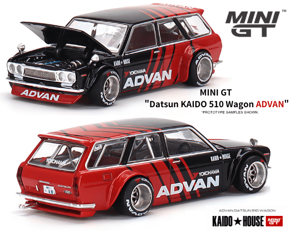 1/64スケール MINI GT×KAIDO HOUSE「ダットサン KAIDO 510 ワゴン