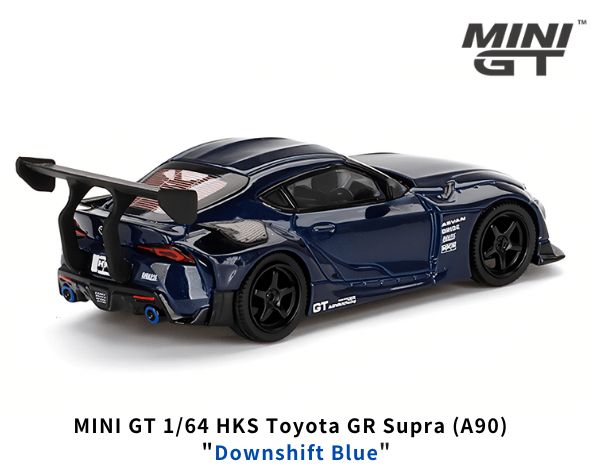 1/64スケール MINI GT「HKS GRスープラ(A90)」(ダウンシフトブルー 