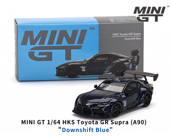 1/64スケール MINI GT「HKS GRスープラ(A90)」(ダウンシフトブルー 