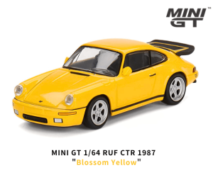 1/64スケール MINI GT「RUF CTR 1987」(ブロッサムイエロー)ミニカー