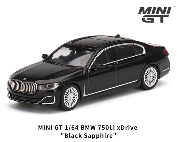 1/64スケール MINI GT「BMW 750Li×Drive」(ブラックサファイア