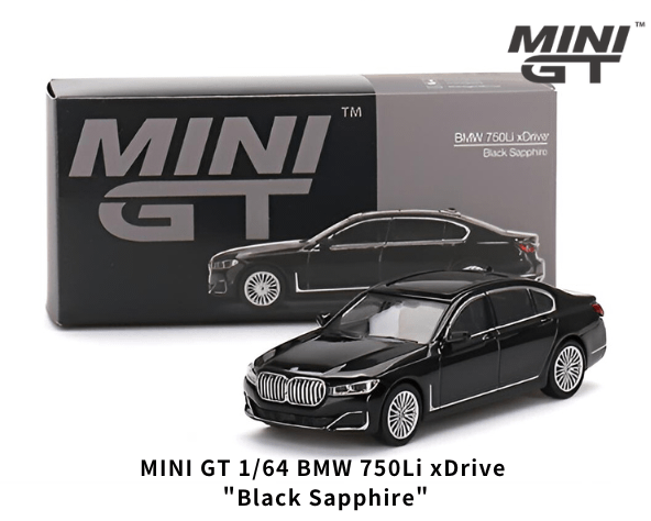 1/64スケール MINI GT「BMW 750Li×Drive」(ブラックサファイア