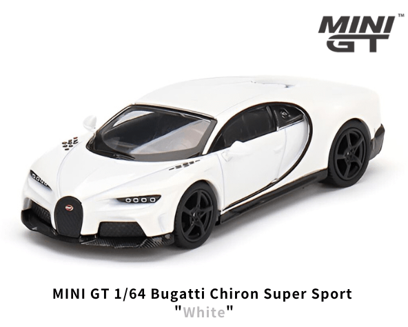 TSM MODEL MINI GT 1/64 BUGATTI CHIRON SUPER SPORT WHITE 569 ブガッティ シロン スーパースポーツ 開封済み 左ハンドル
