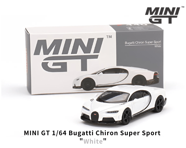 TSM MODEL MINI GT 1/64 BUGATTI CHIRON SUPER SPORT WHITE 569 ブガッティ シロン スーパースポーツ 開封済み 左ハンドル