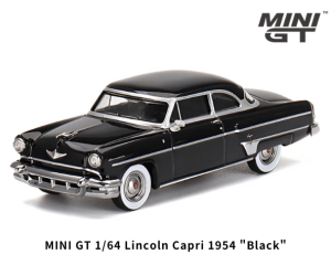 1/64スケール MINI GT「リンカーン・カプリ 1954」(ブラック)ミニカー