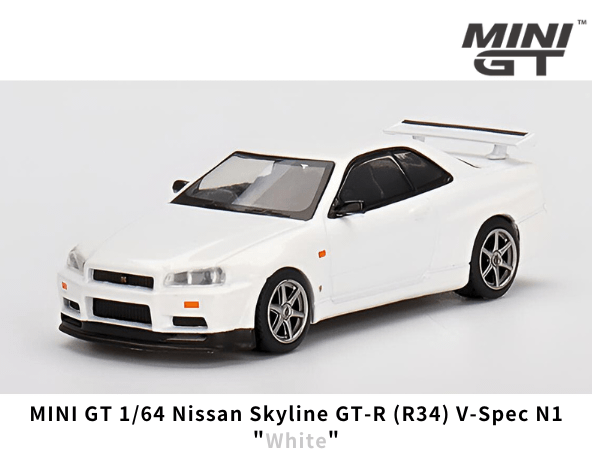 1/64スケール MINI GT「日産スカイライン GT-R R34 Vスペック N1