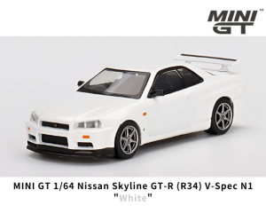 1/64 MINI GT饤 GT-R R34 Vڥå N1(ۥ磻)ߥ˥