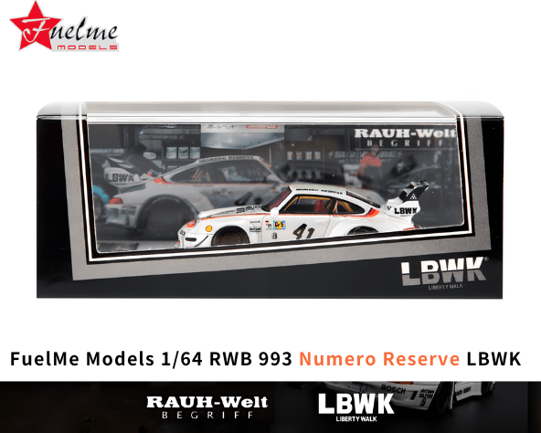 1/64スケール FuelMe Models「RWB 997 NUMERO RESERVE LBWK」(ホワイト