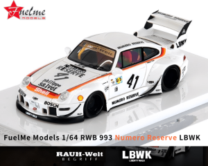 1/64スケール FuelMe Models「RWB 997 NUMERO RESERVE LBWK」(ホワイト)ミニカー