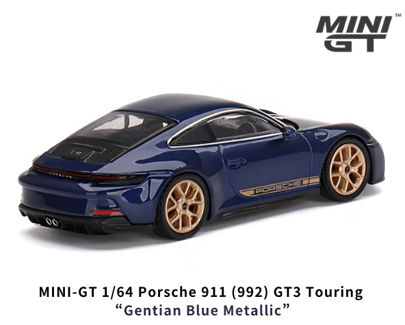 1/64スケール MINI GT「ポルシェ911(992) GT3ツーリング」(ゲンチアン