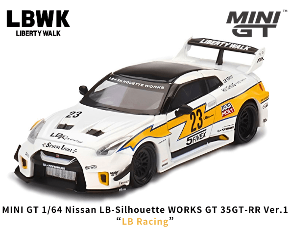 1/64スケール MINI GT「LB-Silhouette WORKS GT NISSAN 35GT-RR Ver.1 LB  Racing」ミニカー｜Liberty Walkリバティーウォーク｜【スターホビーミニカーストア】ミニカーと自動車の雑貨・グッズの総合通販サイト