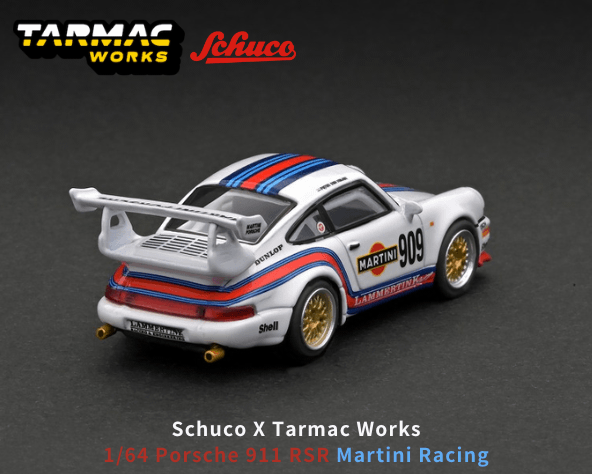 Martini Racing ポルシェ ミニカー 1/64スケール Tarmac Works x Schuco「ポルシェ911 RSR