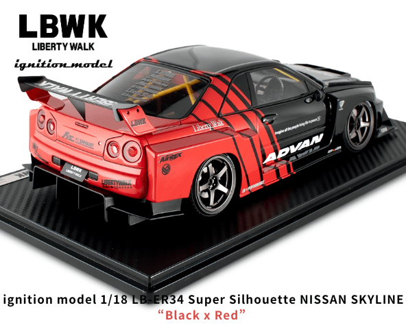 1/18スケール ignition model「LB-ER34 Super Silhouette SKYLINE 