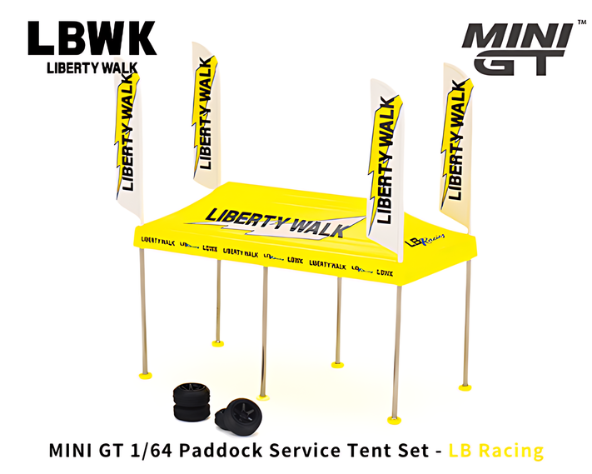 1/64 MINI-GT リバティーウォーク パドックサービス LB Racing テントセット【AC31】