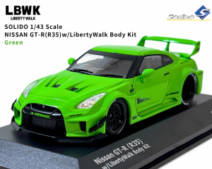 1/43 SOLIDONISSAN GT-R(R35)w/LibertyWalk Body Kit(꡼)ߥ˥