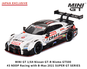 1/64 MINI GTNissan GT-R Nismo GT500 SUPER GT꡼ 2021#3 NDDP Racing with B-Maxץߥ˥