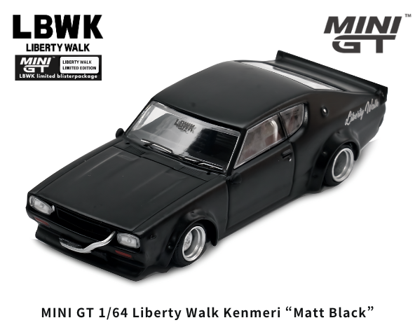 1/64スケール MINI GT「Nissan Skyline Kenmeri Liberty Walk 1/64スケール MINI GT「Nissan Skyline Kenmeri Liberty Walk