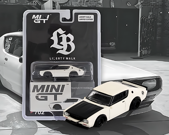 1/64スケール MINI GT「日産スカイライン・ケンメリ リバティー 1/64スケール MINI GT「日産スカイライン・ケンメリ リバティー