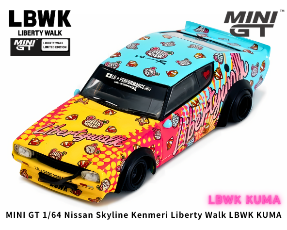 1/64スケール MINI GT「日産スカイライン・ケンメリ リバティー 1/64スケール MINI GT「日産スカイライン・ケンメリ リバティー