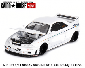 1/64 MINI GT  KAIDOHOUSE饤 GT-R R33 Greddy GR33 V1ץߥ˥