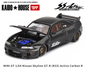 1/64 MINI GT  KAIDOHOUSE饤 GT-R R33 Active Carbon Rץߥ˥