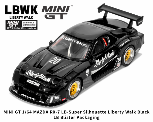 1/64スケール MINI GT「MAZDA RX-7 LB-Super Silhouette 1/64スケール MINI GT「MAZDA RX-7 LB-Super Silhouette