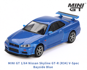 1/64 MINI GT饤 GT-R R34 Vڥå(٥ɥ֥롼)ߥ˥