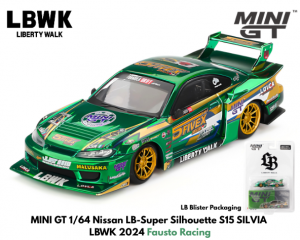 1/64 MINI GTNissan LB-Super Silhouette S15 SILVIA LBWK 2024 Fausto Racing(LB֥ꥹѥå)ߥ˥