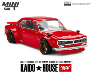 1/64スケール MINI GT × KAIDO★HOUSE「日産スカイライン 2000GT-R (KPGC10) Kaido Street V1」(レッド)ミニカー