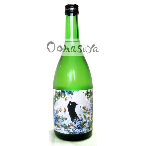 薄桜　純米生酒　花と猫　720ml - 大桝屋.com　滋賀の地酒