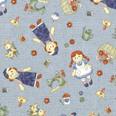 プリント ジョン&エミリー ブルー