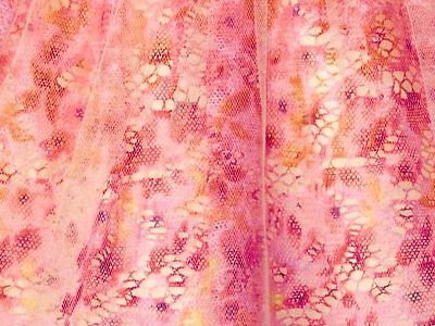 イエローチュールの花柄レースドレス詳細写真3