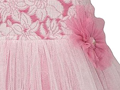 ピンクのワイヤーヘムドレス詳細写真3