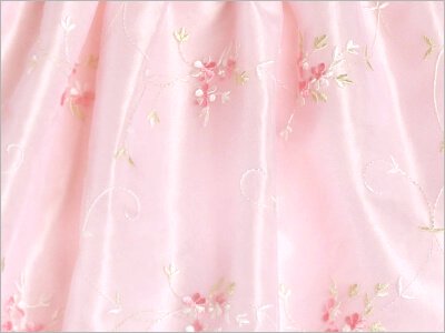 ピンクの小花のドレス詳細写真3