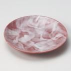 赤彩花シリーズ丸7寸皿 約22.5cm 和食器 丸皿 中皿 レッド系 業務用 ［陶雅］ 19-22510-039